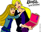 Dibujo El nuevo portátil de Barbie pintado por musalen
