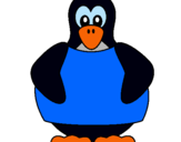 Dibujo Pingüino pintado por zack