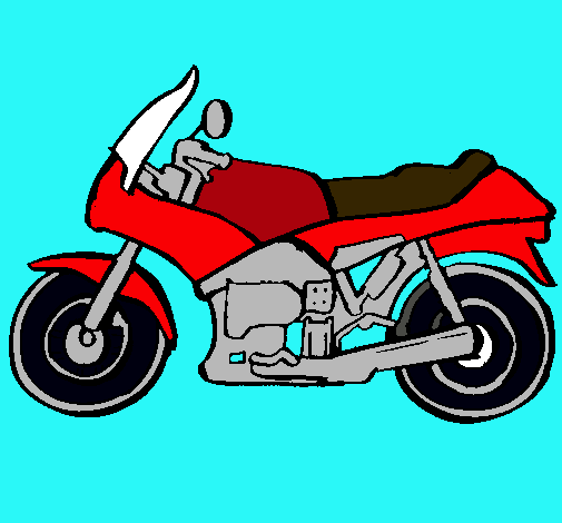 Dibujo Motocicleta pintado por bebe2001