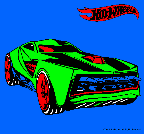 Dibujo Hot Wheels 12 pintado por murii