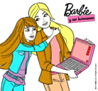 Dibujo El nuevo portátil de Barbie pintado por 33662091