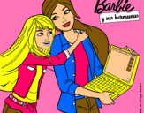 Dibujo El nuevo portátil de Barbie pintado por erttyuu