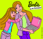 Dibujo El nuevo portátil de Barbie pintado por 3111