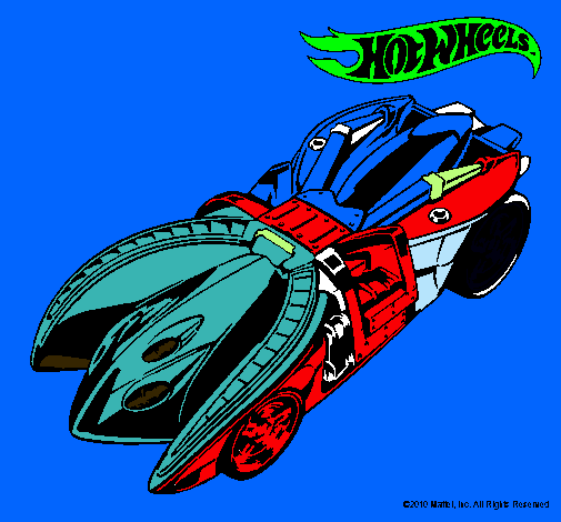 Dibujo Hot Wheels 7 pintado por murii