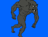 Dibujo Hombre lobo pintado por JonAndriy