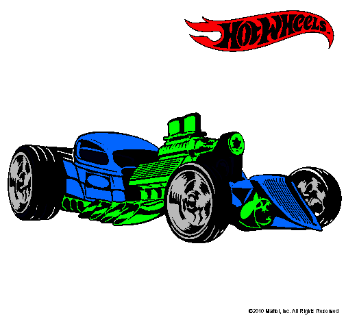 Dibujo Hot Wheels 10 pintado por Enzotriple