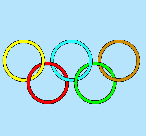 Dibujo Anillas de los juegos olimpícos pintado por micadoca