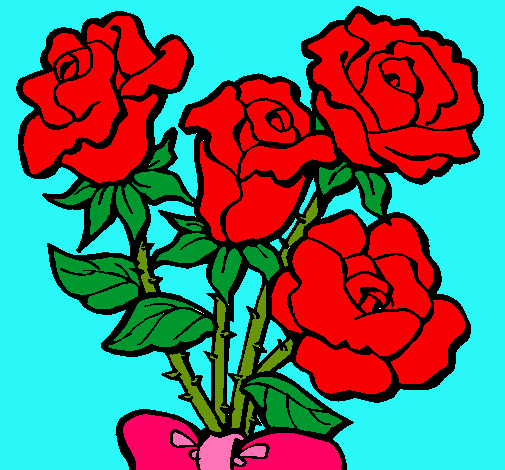 Dibujo Ramo de rosas pintado por magy_lu