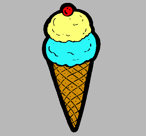 Dibujo Cucurucho de helado pintado por carlos2128