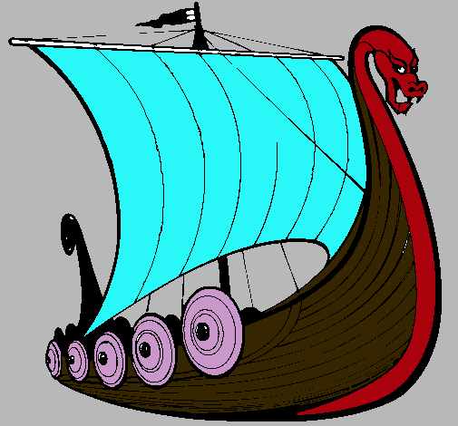 Dibujo Barco vikingo pintado por Sherryell