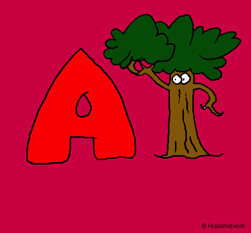 Dibujo Árbol pintado por beybe