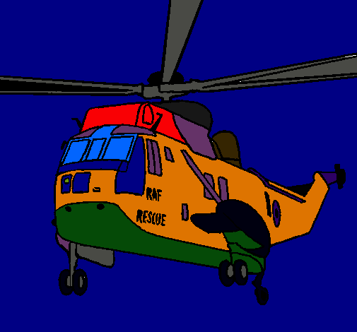 Dibujo Helicóptero al rescate pintado por JEREMIAS6