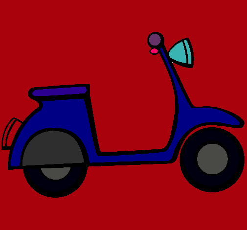 Dibujo Vespa pintado por JEREMIAS6