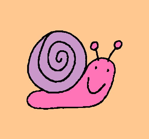 Dibujo Caracol 4 pintado por dagne