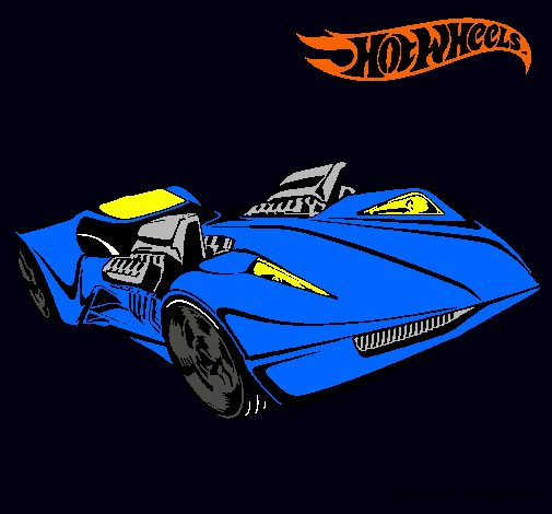 Dibujo Hot Wheels 4 pintado por Oxide