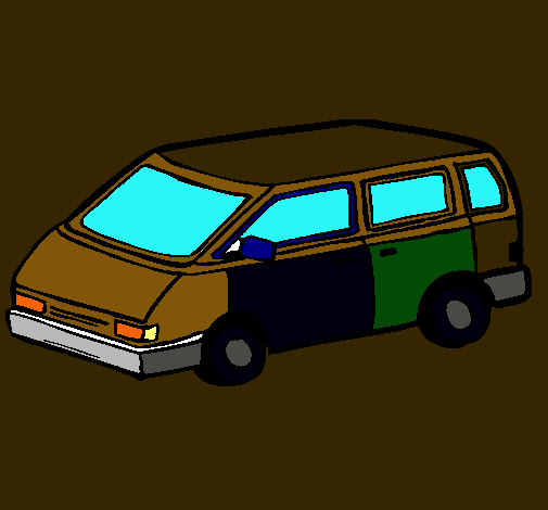 Dibujo Coche familiar pintado por JEREMIAS6