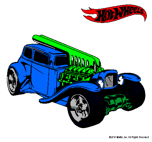 Dibujo Hot Wheels 6 pintado por Enzotriple