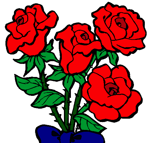 Dibujo Ramo de rosas pintado por Denire