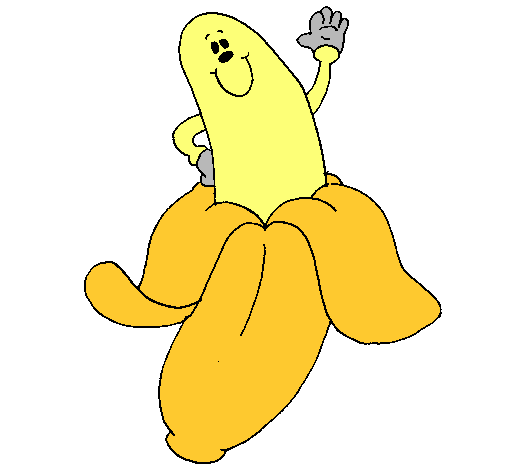 Dibujo Banana pintado por zack