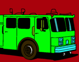 Dibujo Camión de bomberos pintado por marilufern