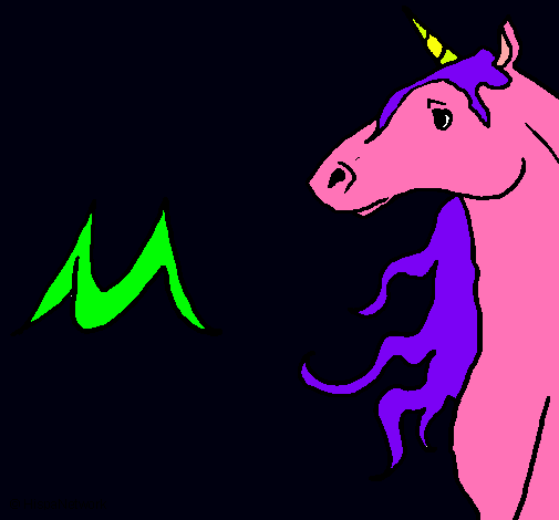 Dibujo Unicornio pintado por PSICOTHIC