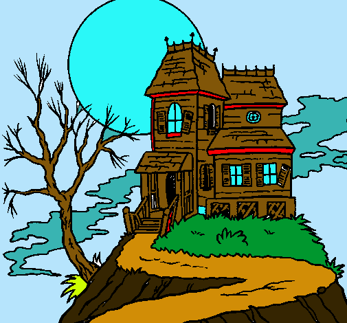 Dibujo Casa encantada pintado por micadoca