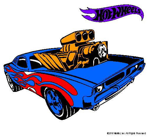 Dibujo Hot Wheels 11 pintado por murii