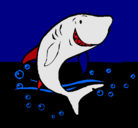 Dibujo Tiburón pintado por mosttro
