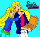 Dibujo El nuevo portátil de Barbie pintado por marreola