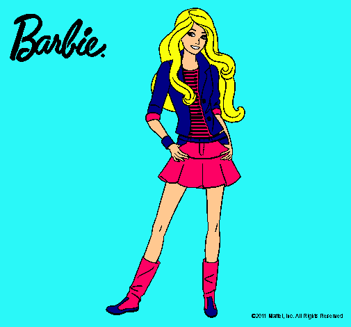 Dibujo Barbie juvenil pintado por zianya