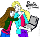 Dibujo El nuevo portátil de Barbie pintado por vfghhjim