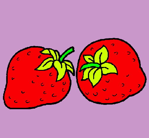 Dibujo fresas pintado por diego0