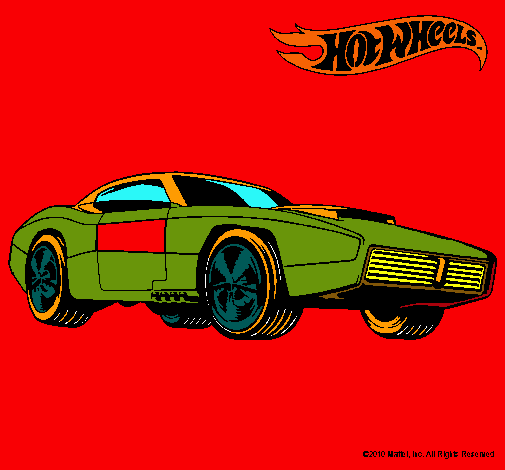 Dibujo Hot Wheels 1 pintado por gapukier