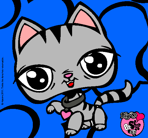 Dibujo Gatito Littlest Pet Shop pintado por emoxhiitha