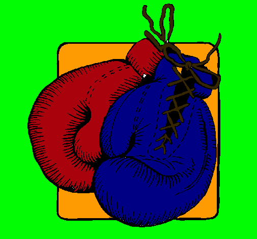 Dibujo Guantes de boxeo pintado por salas2001