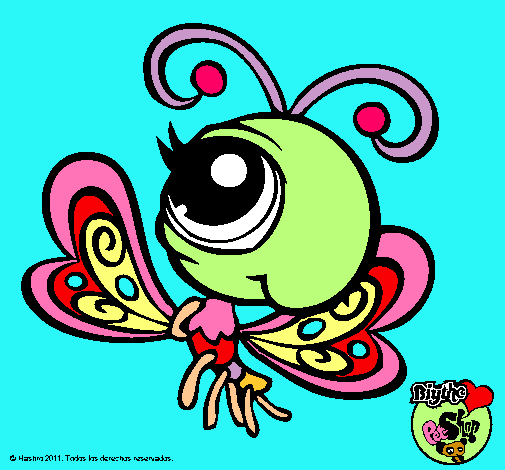 Dibujo Mariposa Littlest Pet Shop 2 pintado por ValentinaG