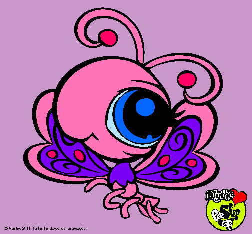 Dibujo Mariposa Littlest Pet Shop pintado por banker