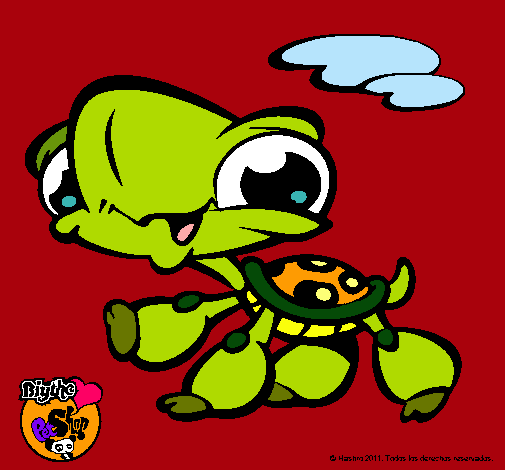 Dibujo Tortuga Littlest Pet Shop pintado por banker