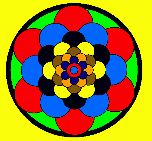 Dibujo Mandala 22 pintado por banker