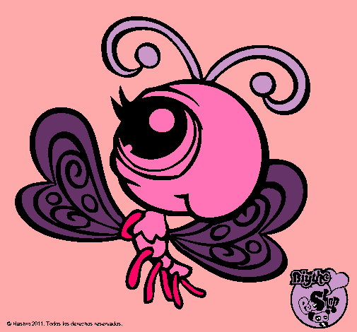 Dibujo Mariposa Littlest Pet Shop 2 pintado por DorcasyUzi