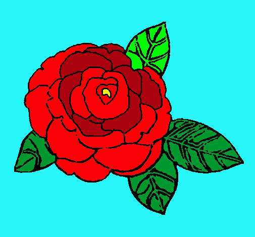 Dibujo Rosa pintado por Thaizinha