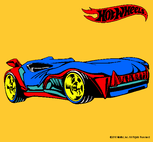 Dibujo Hot Wheels 3 pintado por equipoG301