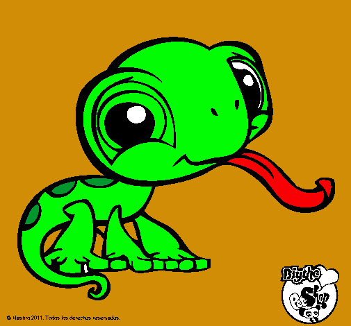 Dibujo Lagarto Littlest Pet Shop pintado por kevinsab