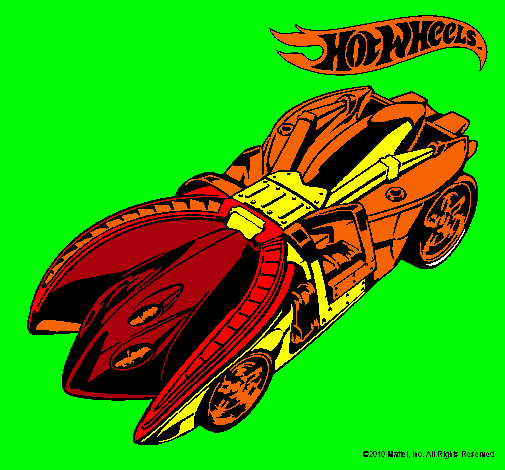 Dibujo Hot Wheels 7 pintado por Rauly