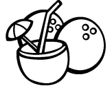 Dibujo Cóctel de coco pintado por valeria05