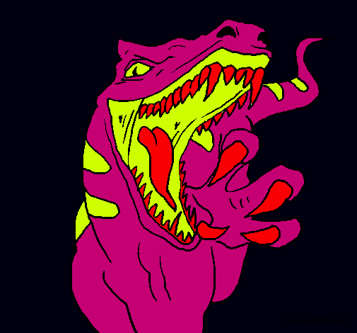 Dibujo Velociraptor II pintado por NaRuTa 