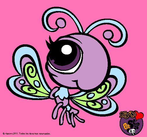 Dibujo Mariposa Littlest Pet Shop 2 pintado por AriRM