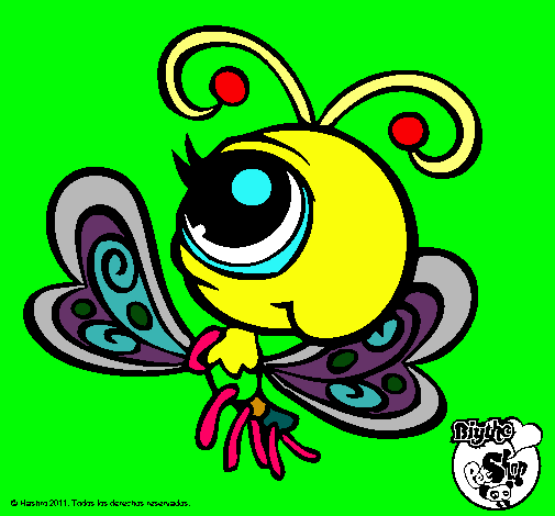 Dibujo Mariposa Littlest Pet Shop 2 pintado por CataRothen