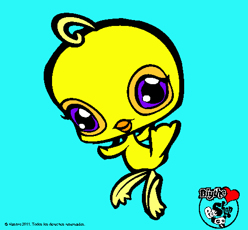 Dibujo Pajarito Littlest Pet Shop pintado por Mangeles