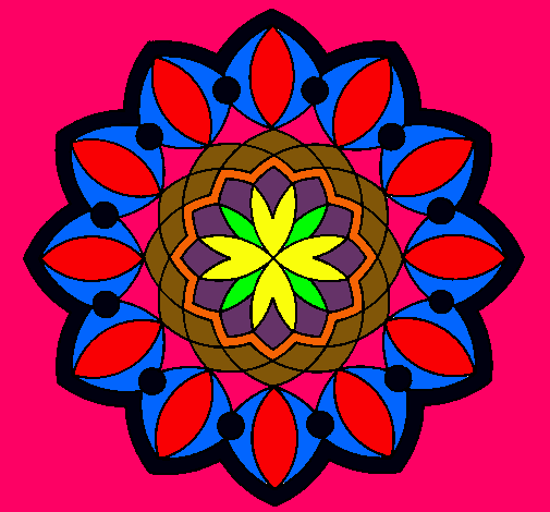 Dibujo Mandala 20 pintado por banker